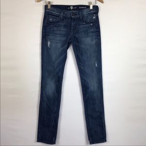 7 For All Mankind Roxanne Skinny Jeans Size 24